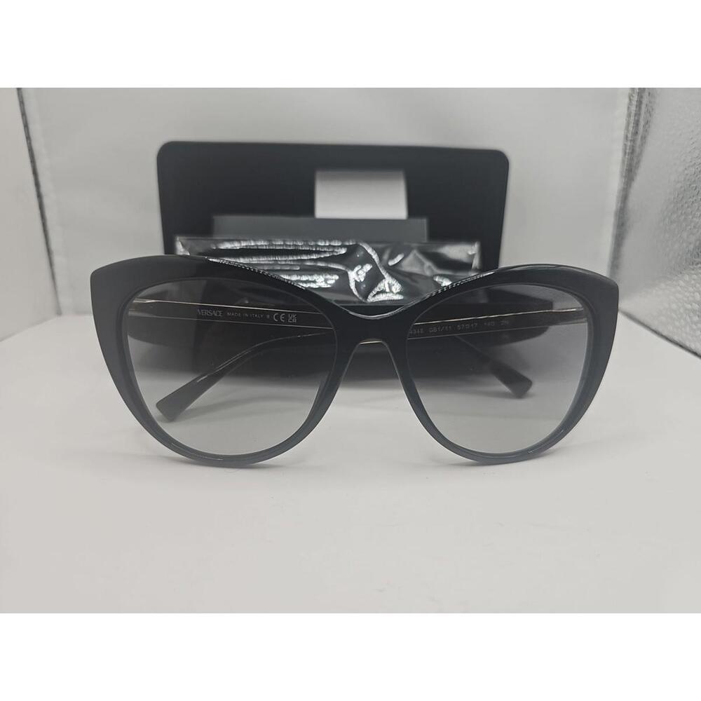 Versace Sunglasses With‎ Case 4348 GB1/11 Shiny Black Gradient